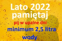 Pij minumum 2,5 litra wody w upały 